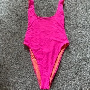 Hot Pink Aerie One Piece Swim
